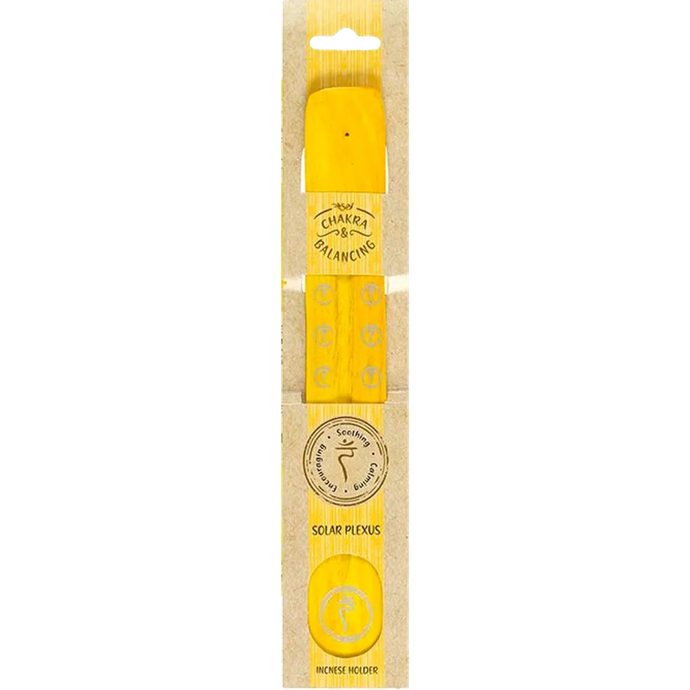 12" Chakra Incense Stick Holder - Solar Plexus