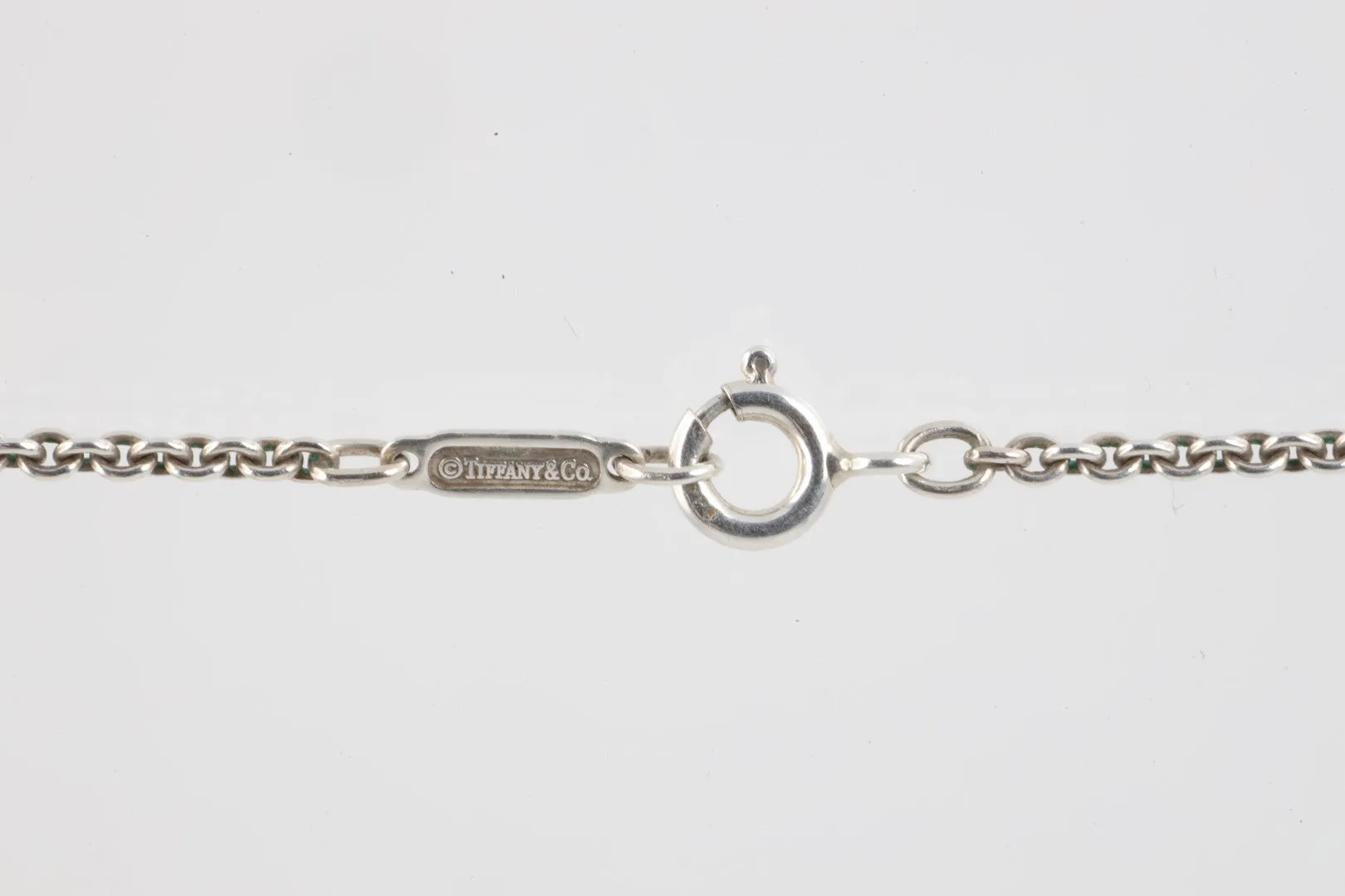 18" Tiffany & Co. 925 Silver 1837 Vintage Square Necklace (17.55g.)