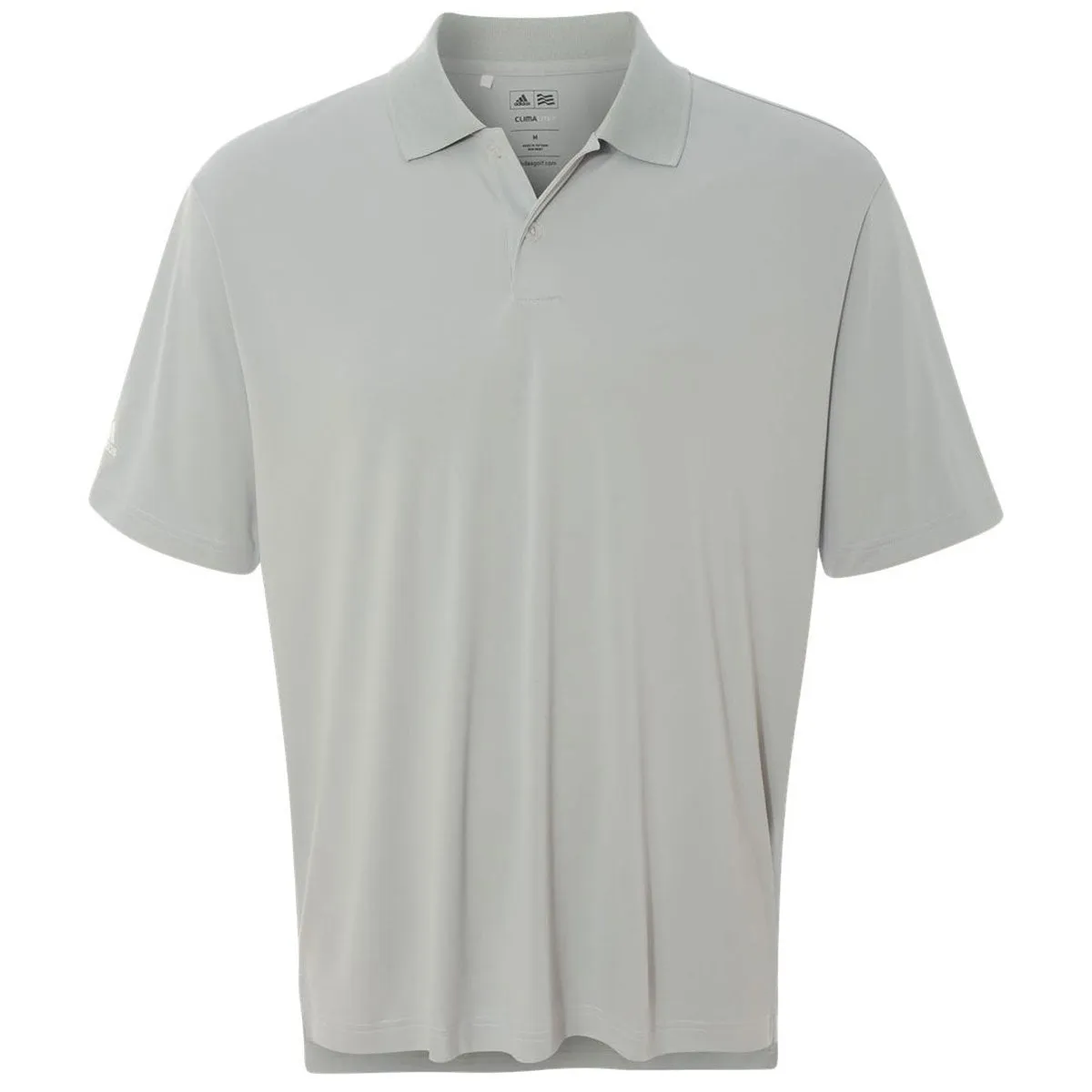 adidas Golf Men's Clear Onyx/White Climalite Contrast Stitch Sport Shirt