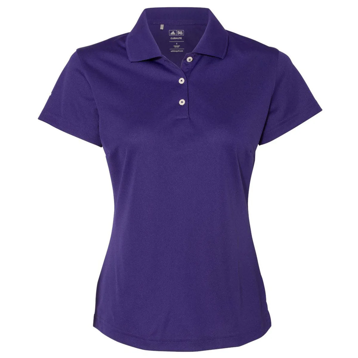 adidas Golf Women's Collegiate Purple/White Climalite Basic Sport Shirt