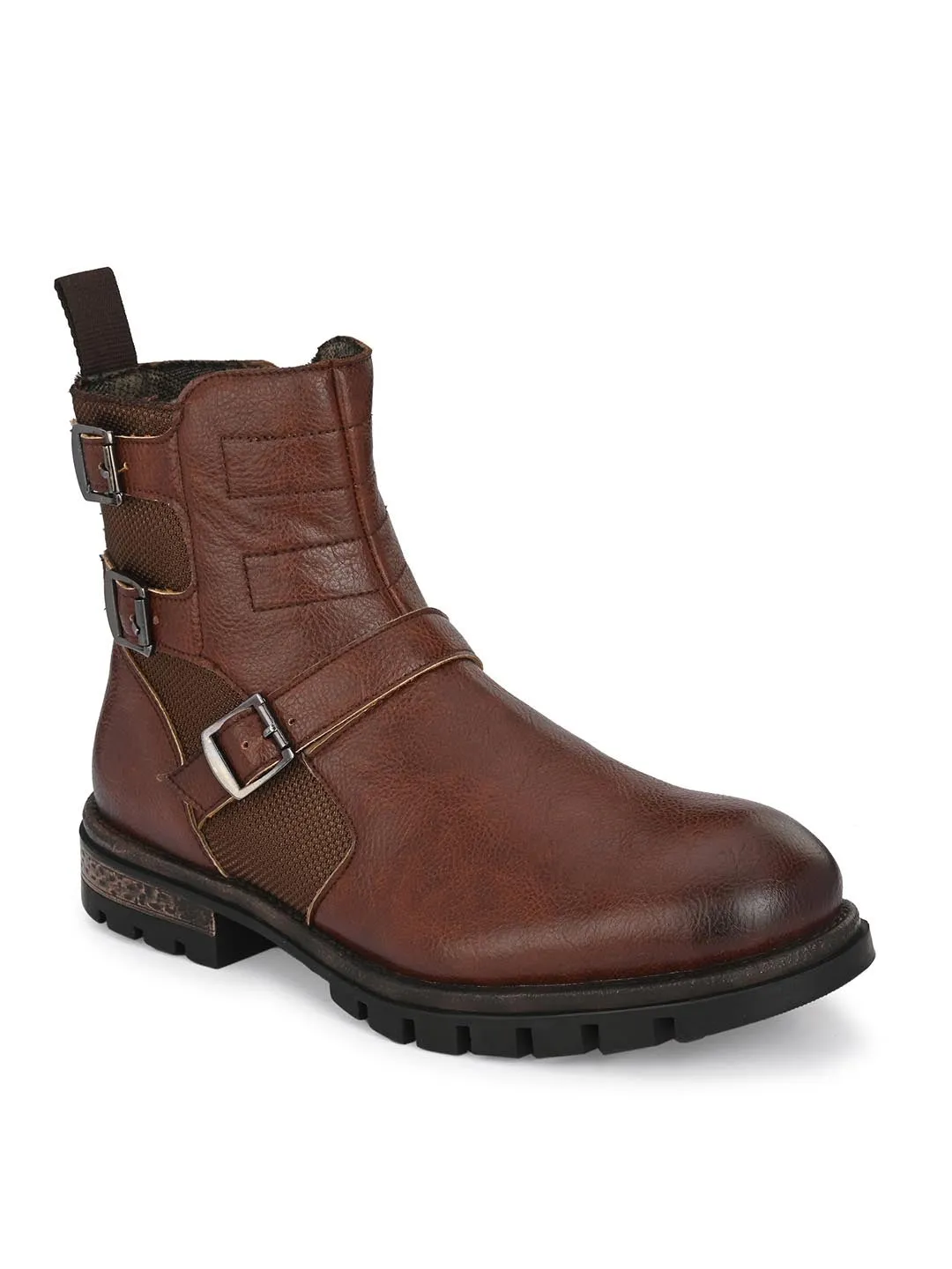 Alberto Torresi Ankel Higth And Zipper Boot With Metal Accent For Men