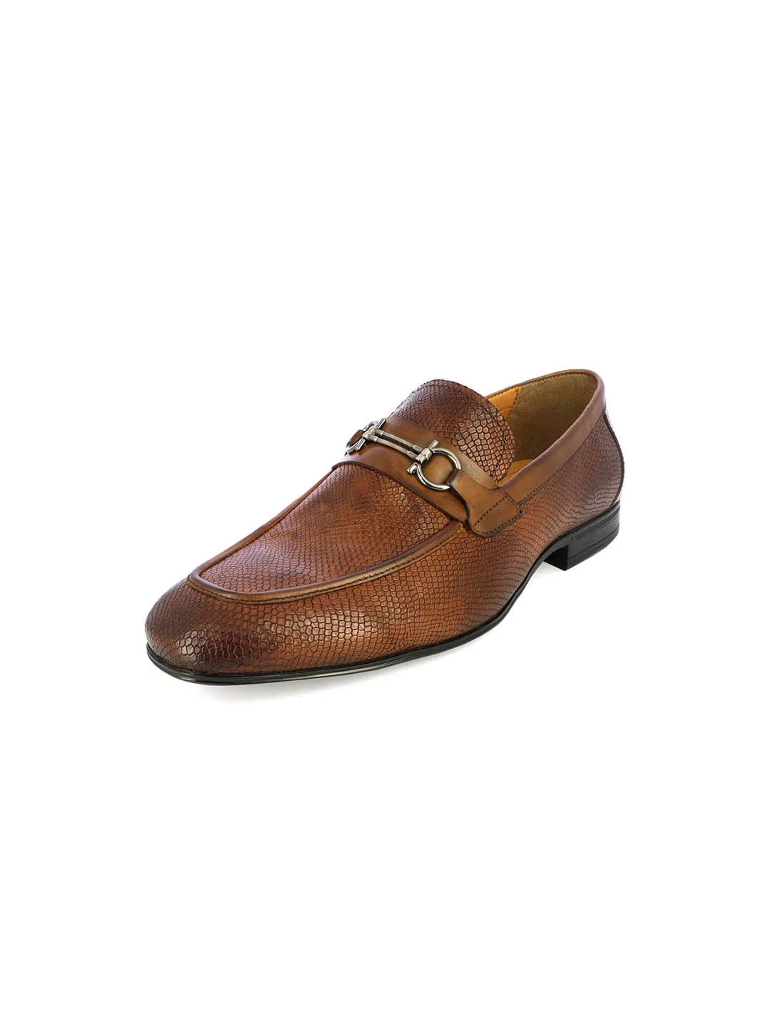 Alberto Torresi Tan Leather Loafers