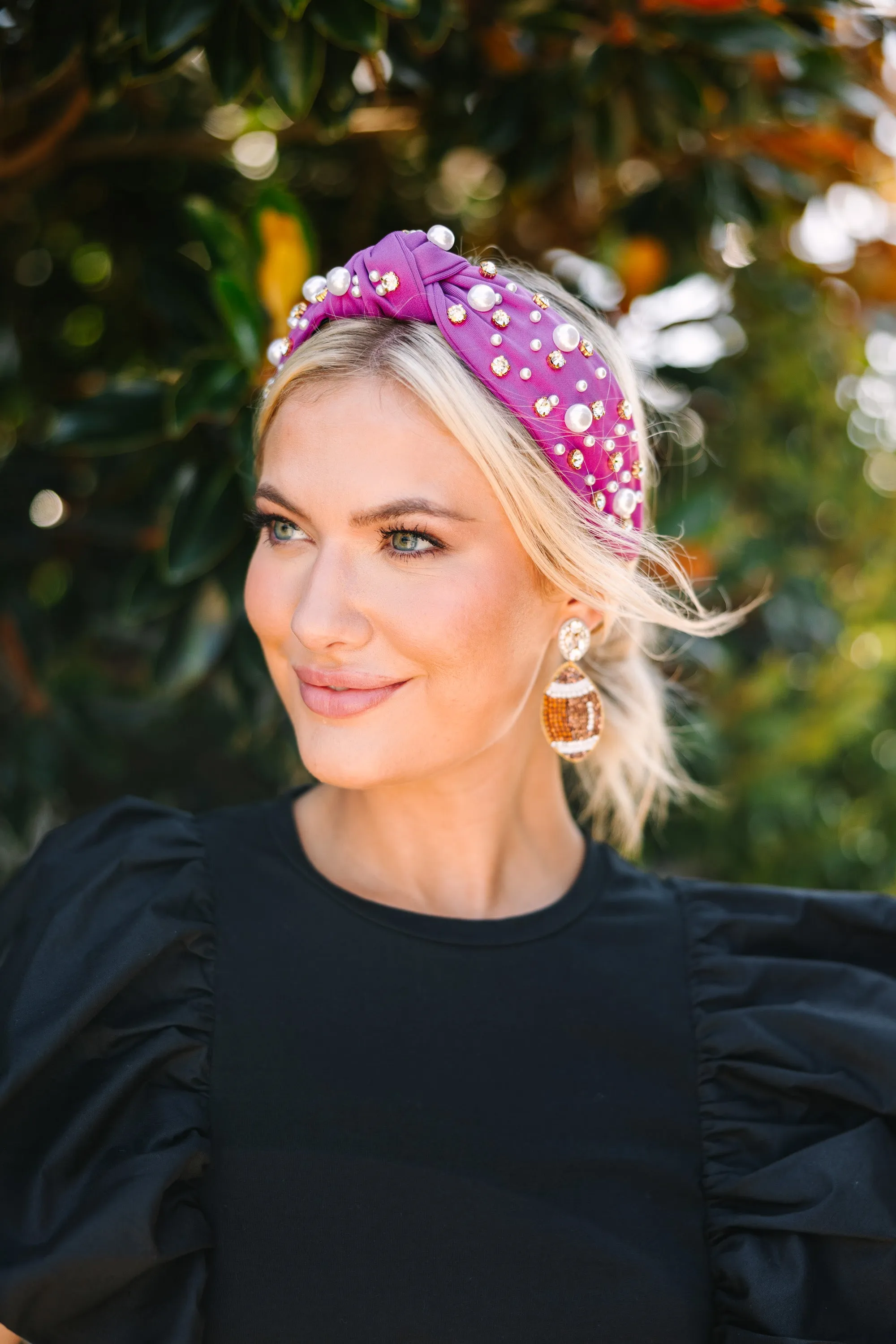 All In Purple Embellished Headband