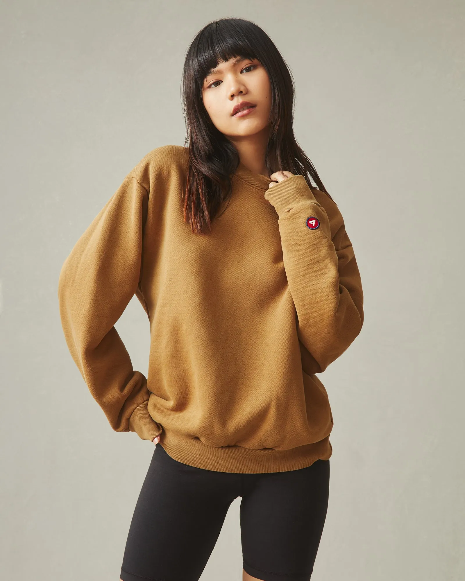 American Vintage Crew Sweatshirt - Tan