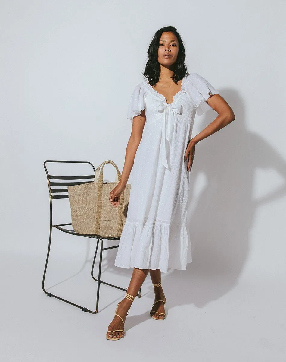 Ashlyn Midi Dress | Ivory