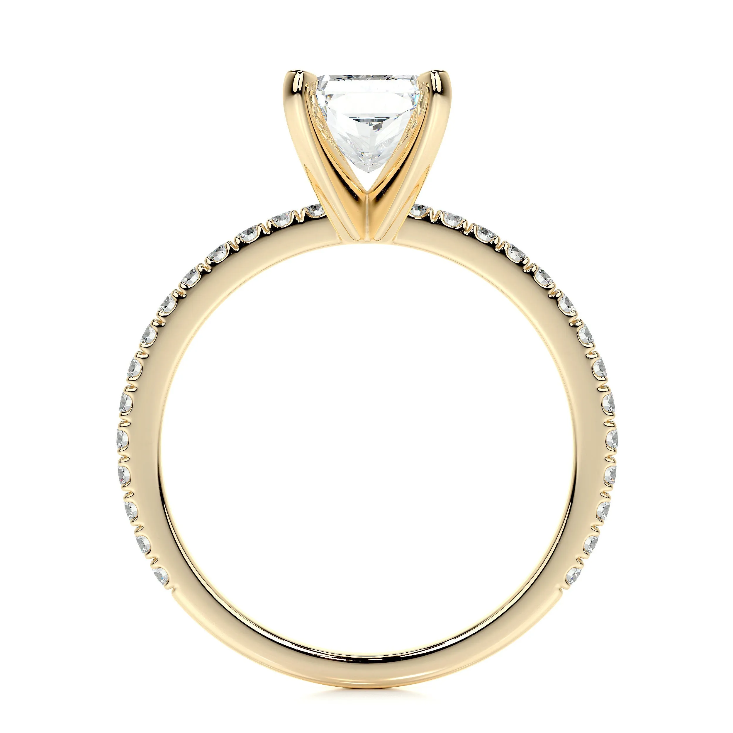 Audrey Lab Grown Diamond Ring -18K Yellow Gold