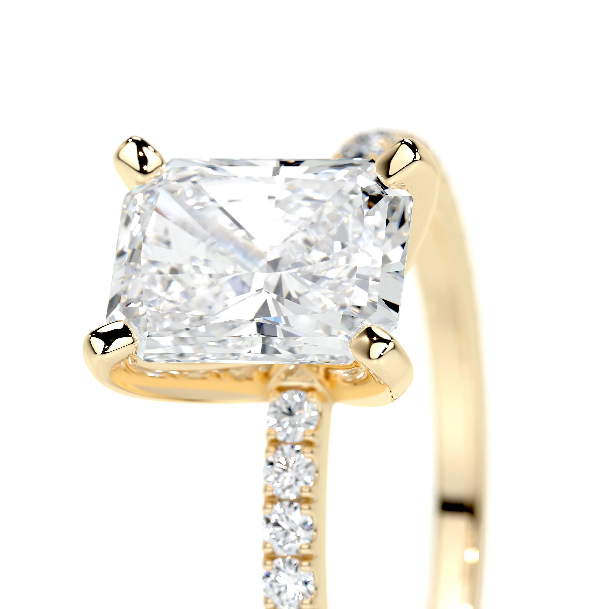 Audrey Lab Grown Diamond Ring -18K Yellow Gold