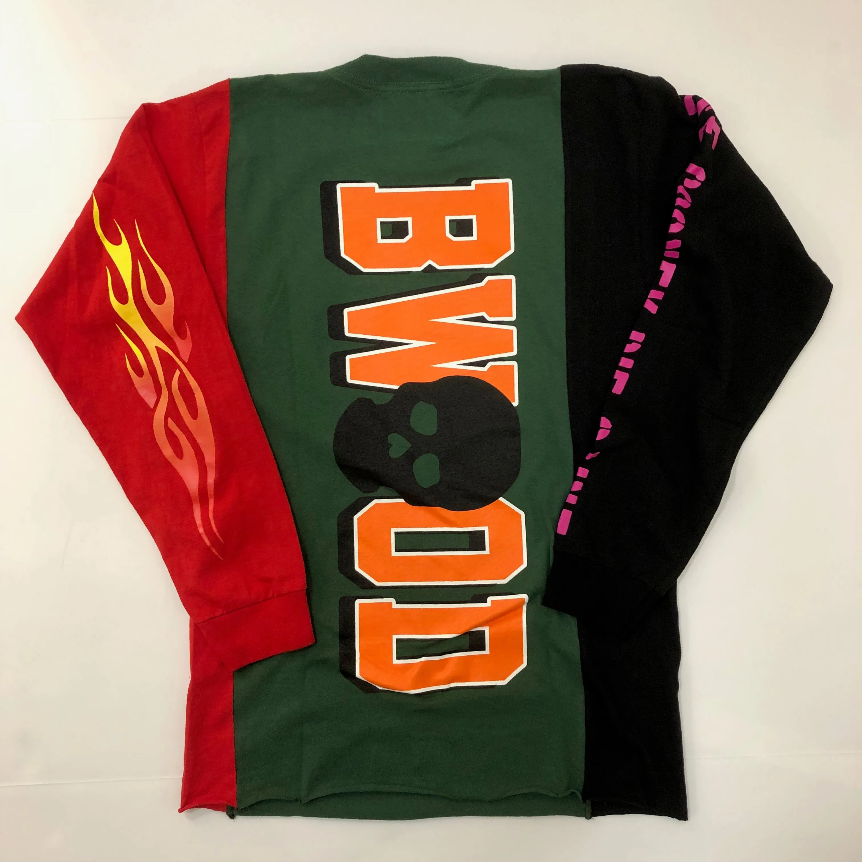 B Wood Batwing Long Sleeve Tee Multi