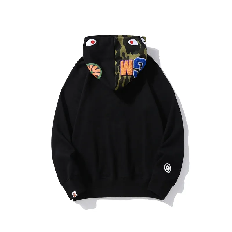 BAPE Shark Full-Zip Hoodie (FW23) Black