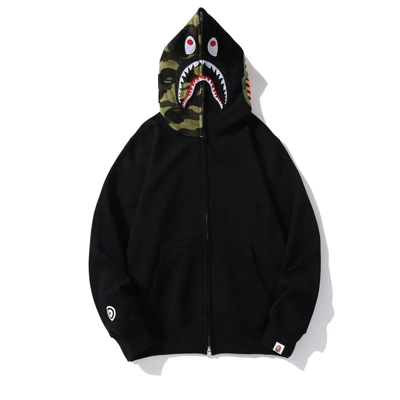 BAPE Shark Full-Zip Hoodie (FW23) Black