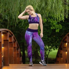 Beverly Dark Purple Liquid Leggings