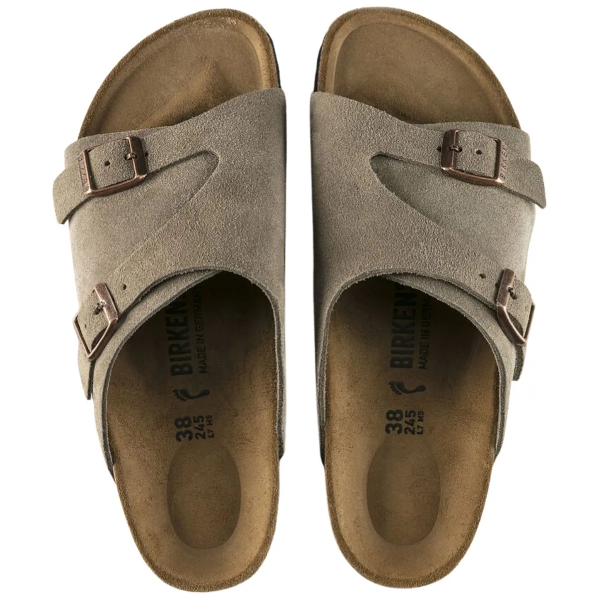 Birkenstock Men's Zurich Taupe Suede