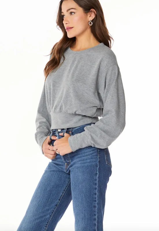 Bobi - Long Sleeve Crewneck Sweatshirt Muted Grey