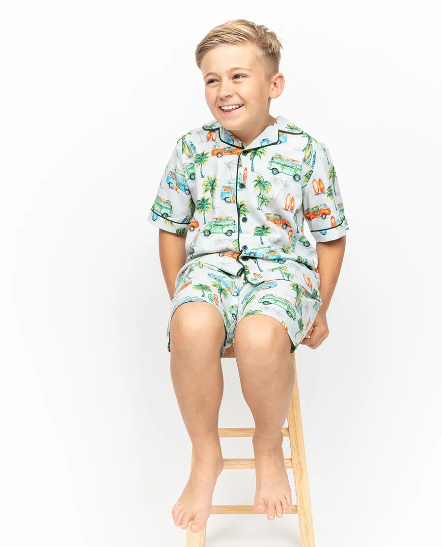 Bodhi Boys Campervan Print Shorty Set