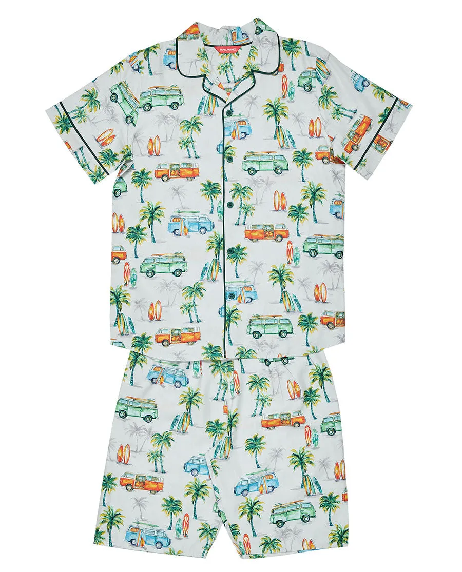 Bodhi Boys Campervan Print Shorty Set