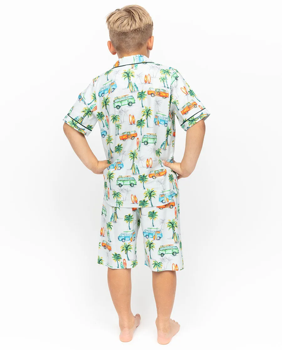 Bodhi Boys Campervan Print Shorty Set