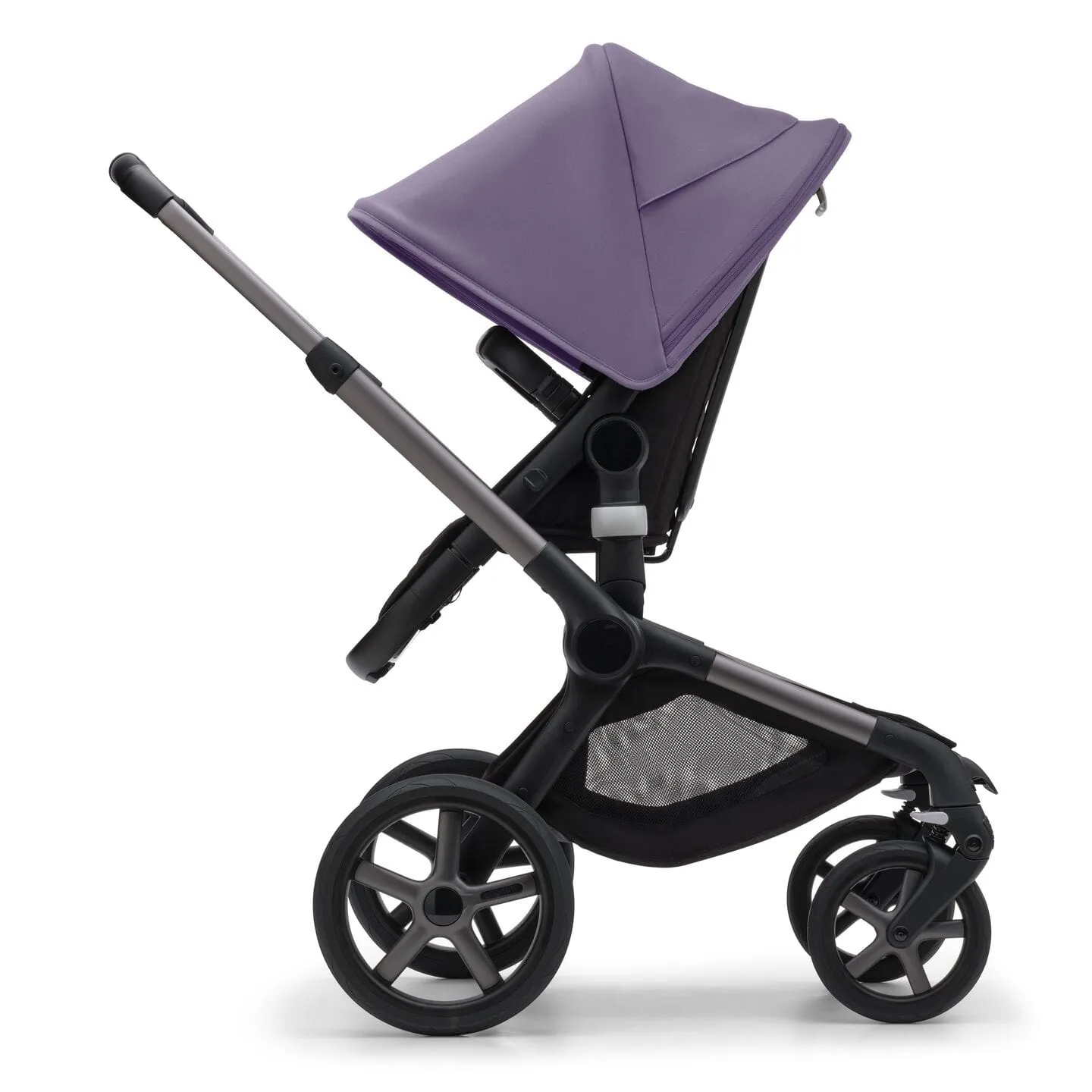 Bugaboo Fox 5, Pebble 360 PRO and Base Travel System - Graphite/Midnight Black/Astro Purple