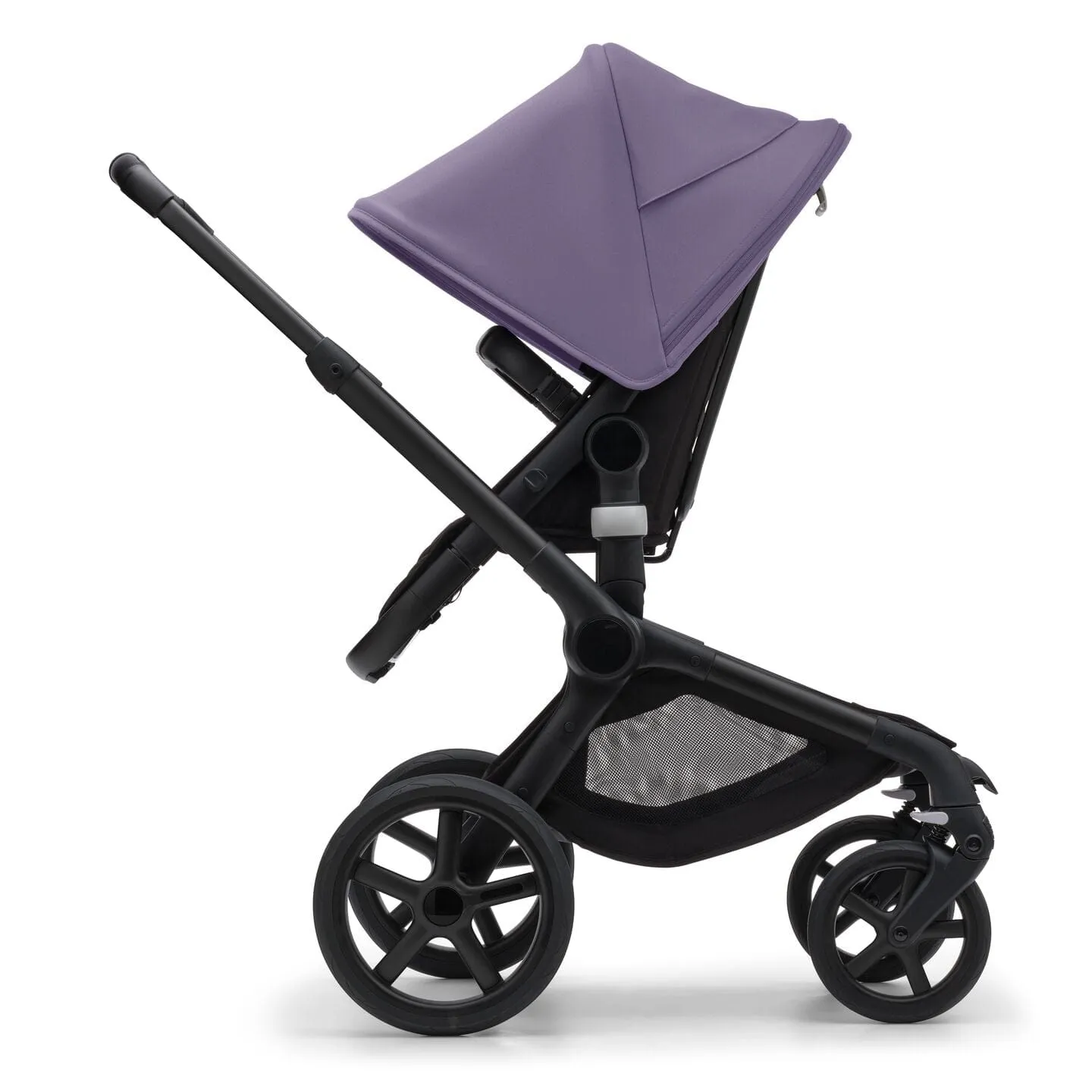 Bugaboo Fox 5, Pebble 360 Ultimate Travel System - Black/Midnight Black/Astro Purple