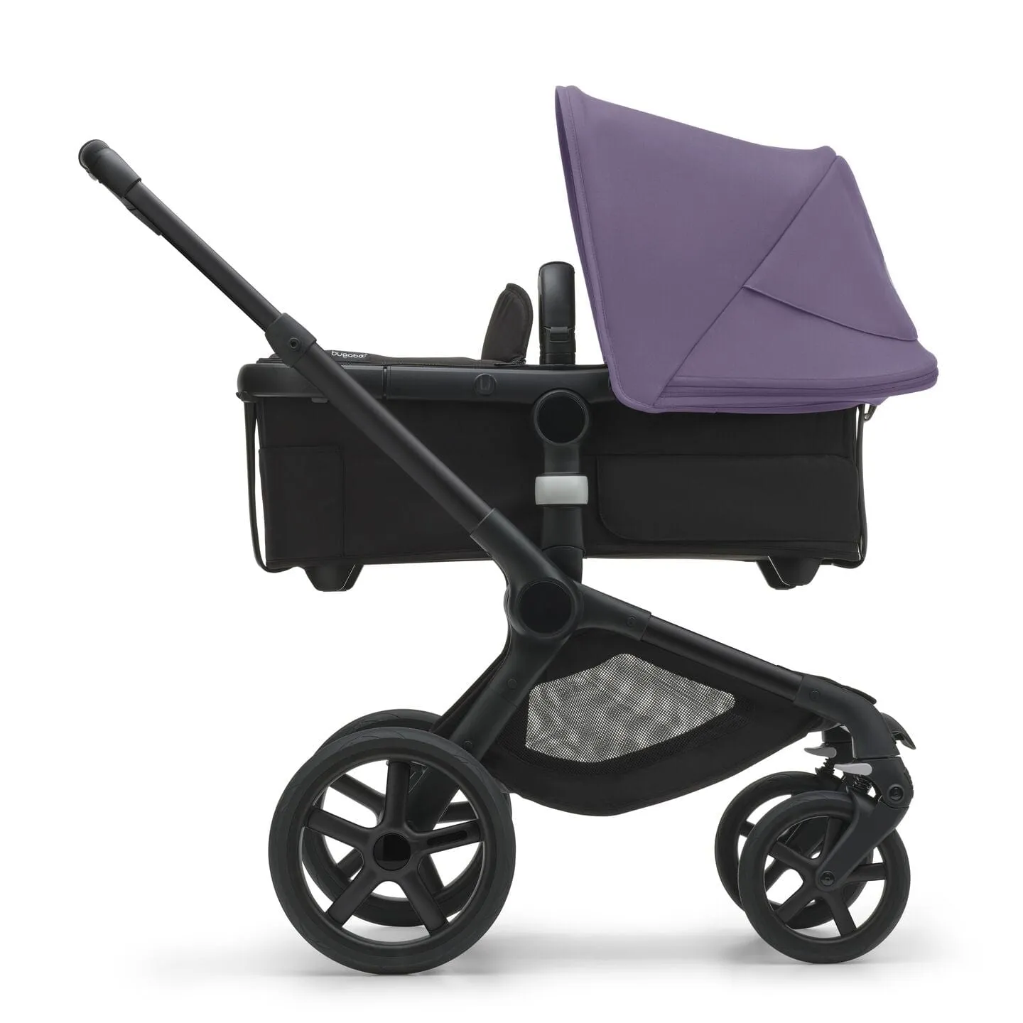 Bugaboo Fox 5, Pebble 360 Ultimate Travel System - Black/Midnight Black/Astro Purple