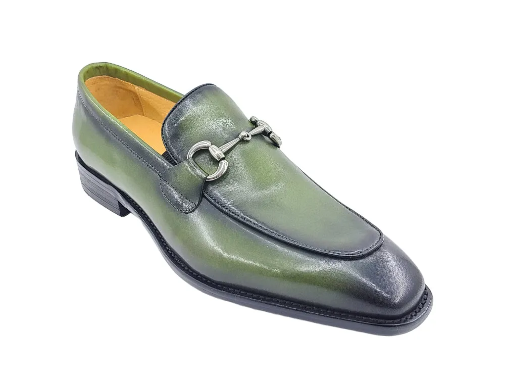 Burnished Calfskin Bit Loafer