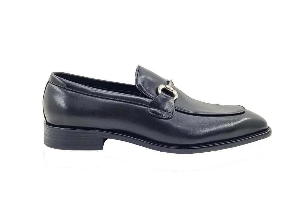 Burnished Calfskin Bit Loafer