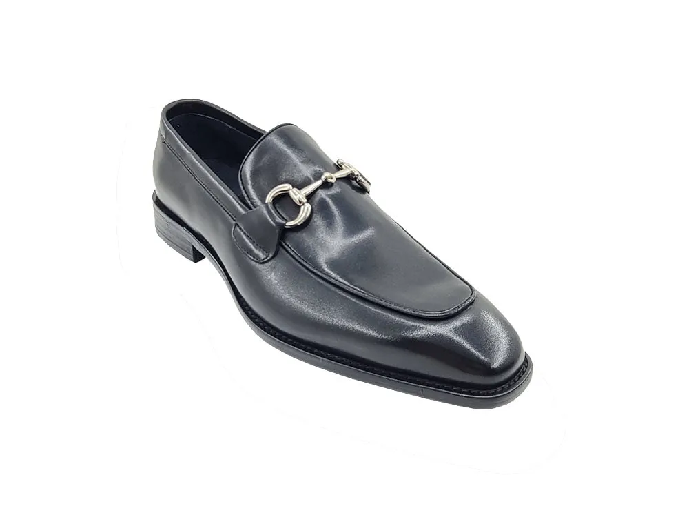 Burnished Calfskin Bit Loafer