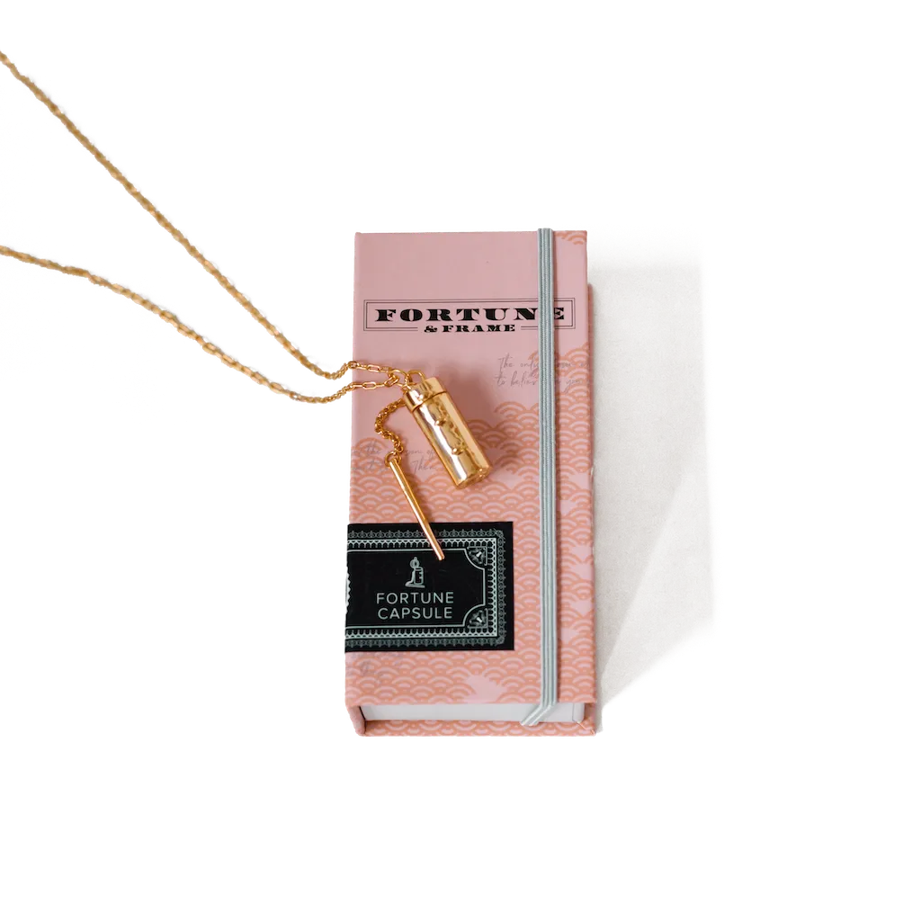 Capsule   Wand Locket - Gold