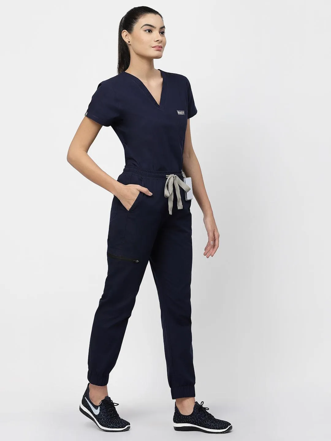 Classic Jogger Pant Scrub - (Navy Blue) (Women's)