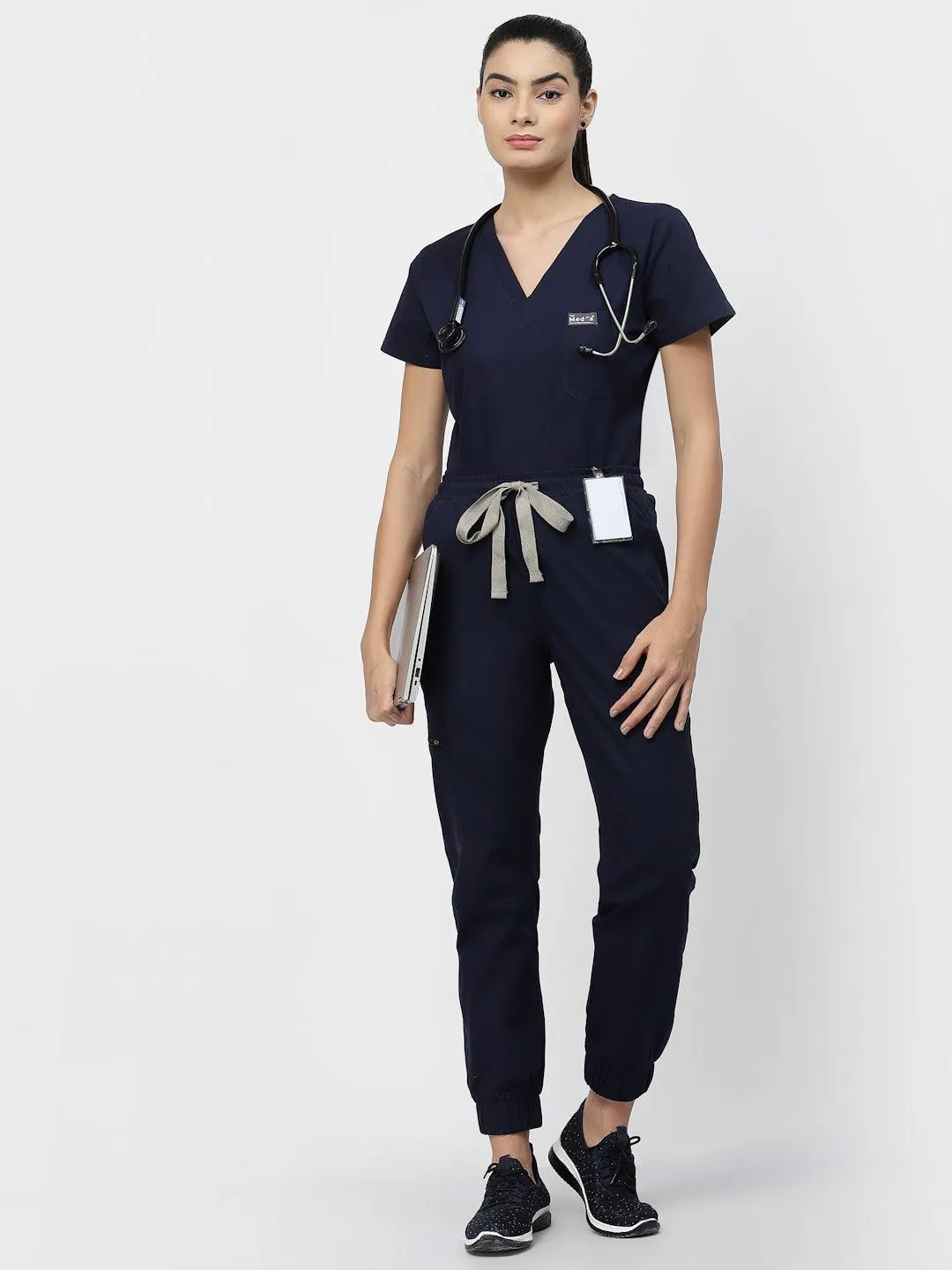 Classic Jogger Pant Scrub - (Navy Blue) (Women's)