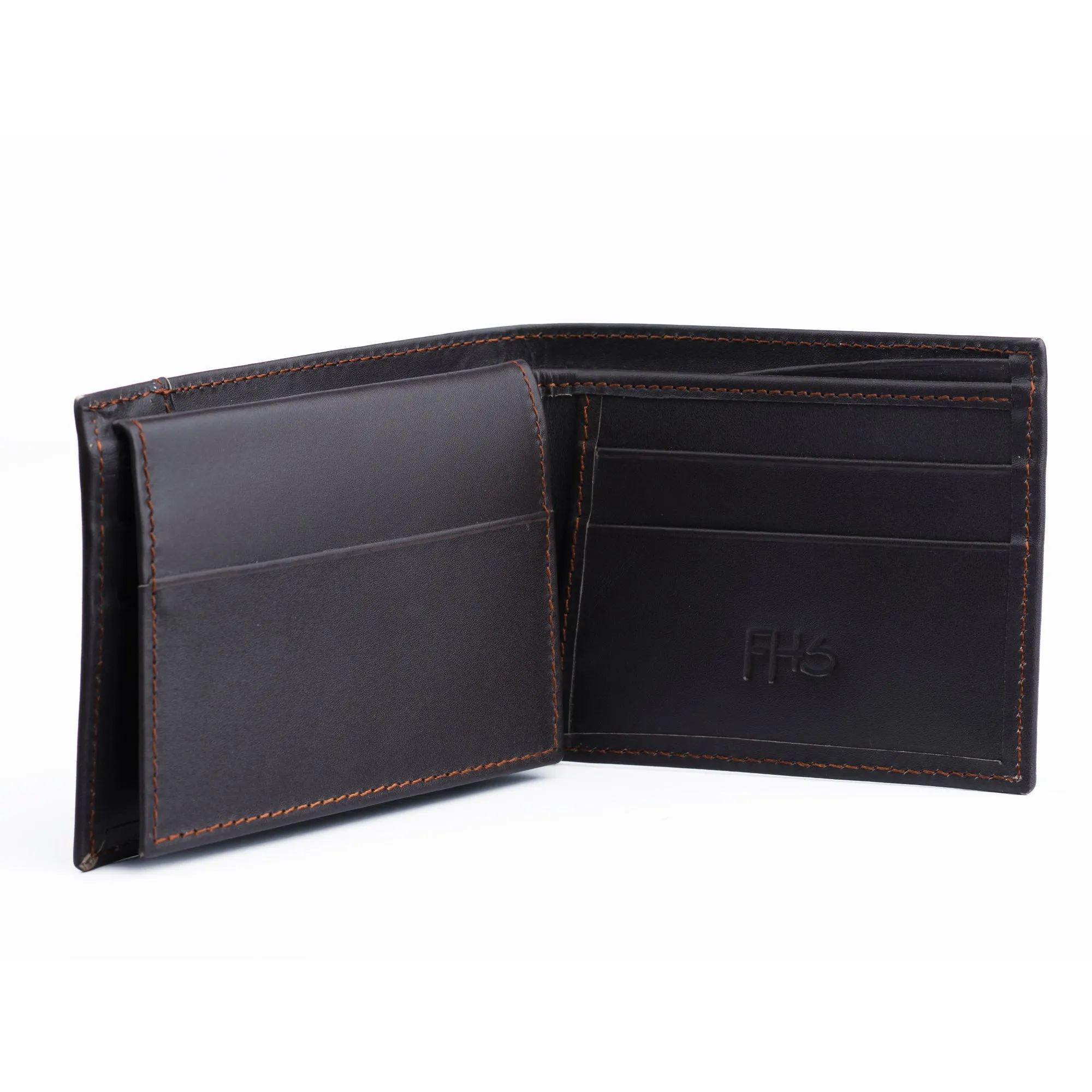 Classic Matte Finish Dark Brown Wallet