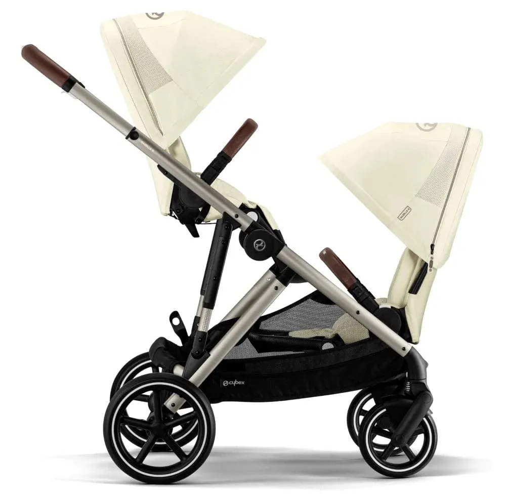 Cybex Gazelle S Double Tandem Pushchair - Taupe / Seashell Beige