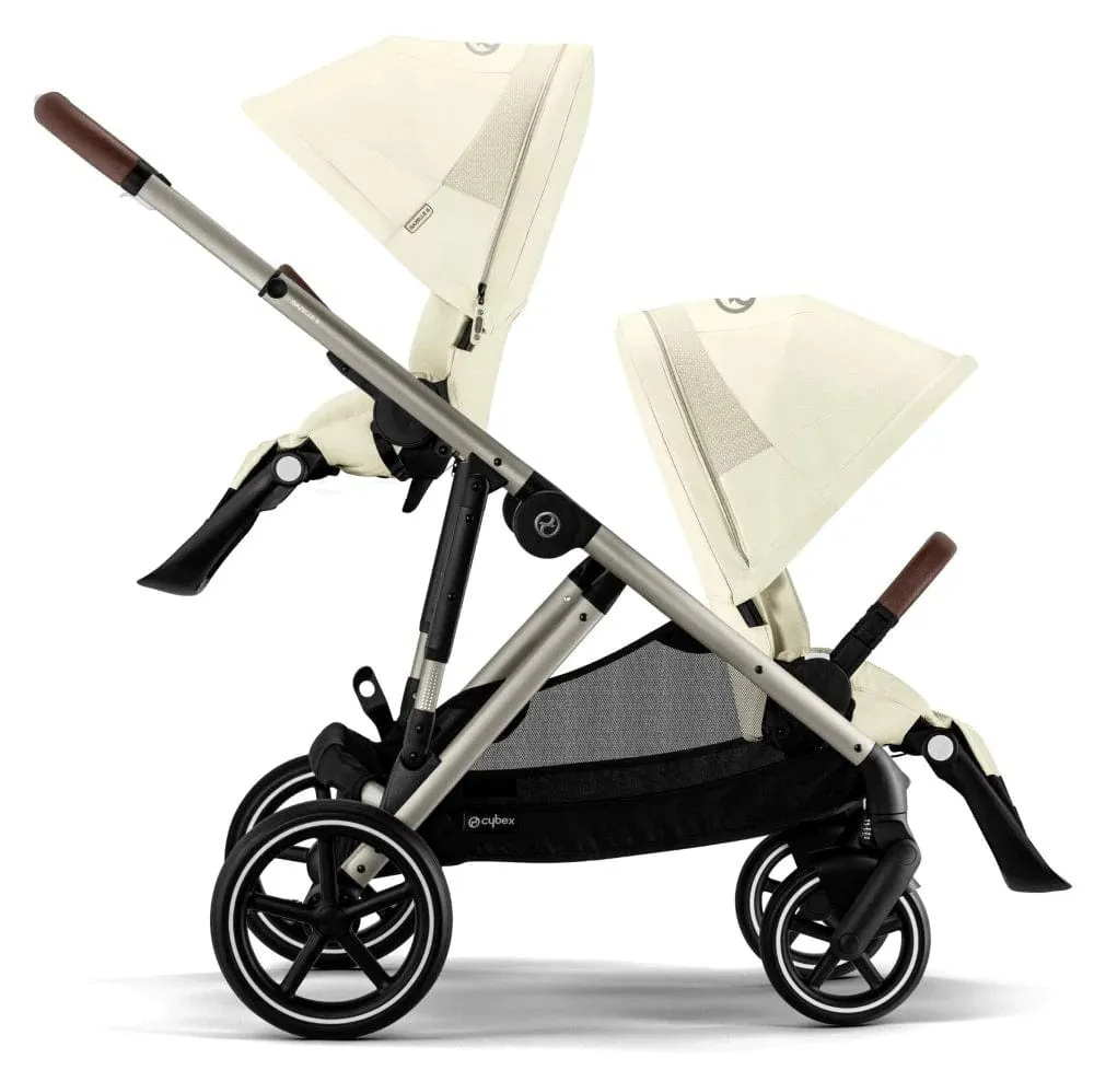 Cybex Gazelle S Double Tandem Pushchair - Taupe / Seashell Beige