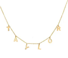 Dangling Mini Initial Name Necklace - Kerry Washington