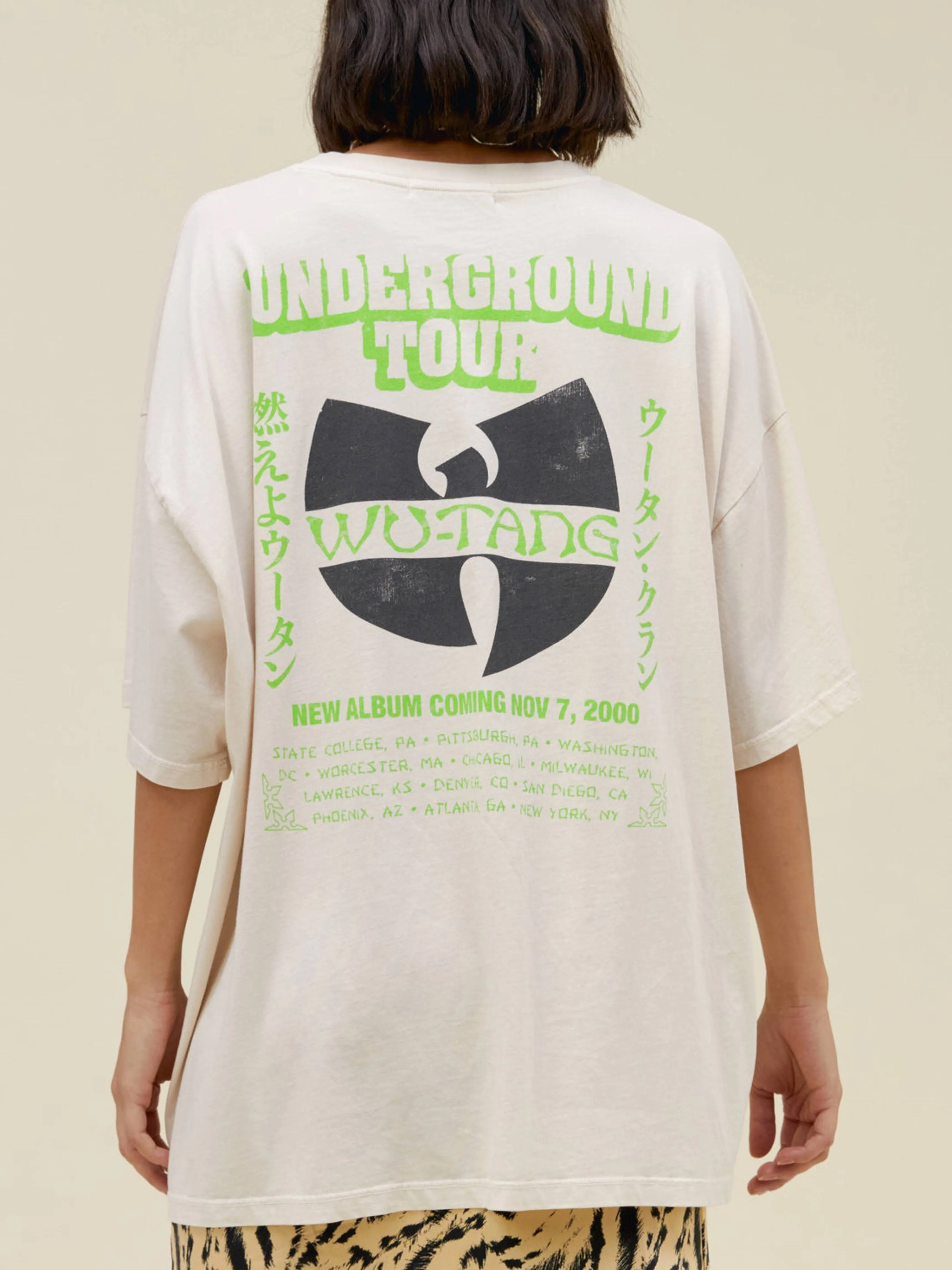 DAYDREAMER Wu-Tang Underground Tour One Size Tee