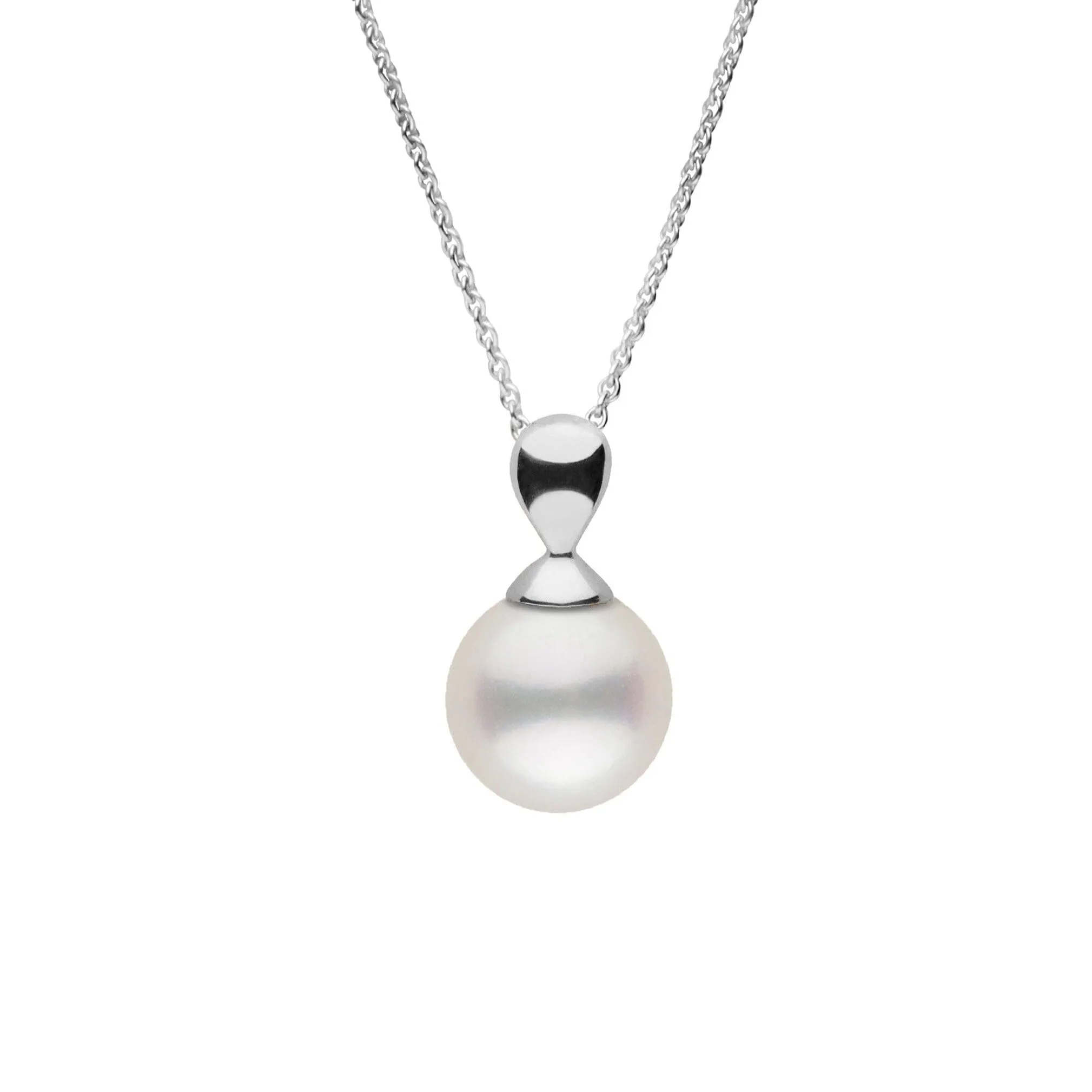 Dew Collection 8.5-9.0 mm White Freshadama Pearl Adjustable Chain Pendant