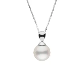 Dew Collection 8.5-9.0 mm White Freshadama Pearl Adjustable Chain Pendant