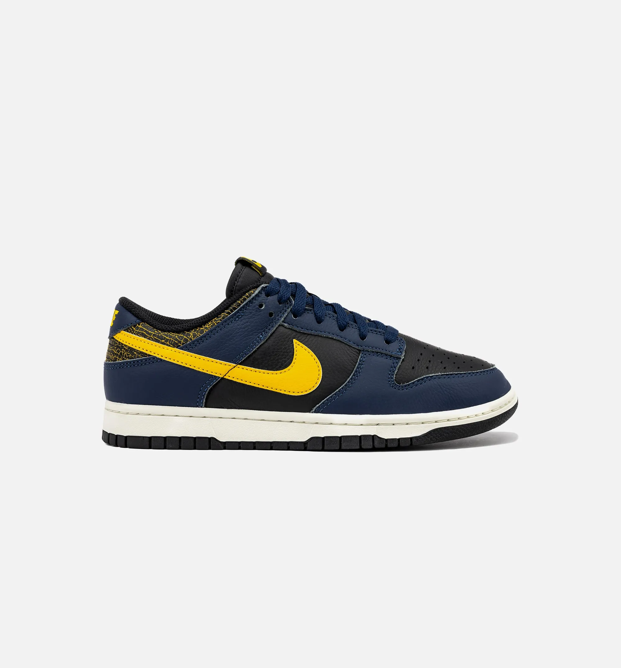 Dunk Low Midnight Navy and Tour Yellow Mens Lifestyle Shoe - Black/Midnight Navy/Sail/Tour Yellow Free Shipping