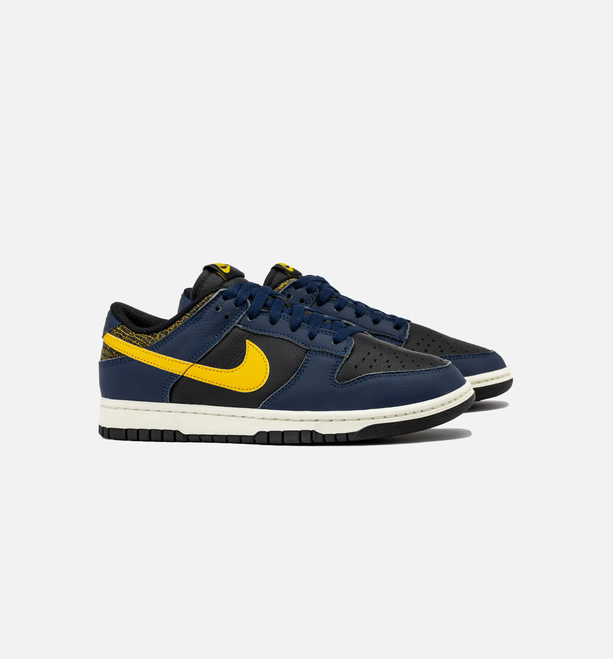 Dunk Low Midnight Navy and Tour Yellow Mens Lifestyle Shoe - Black/Midnight Navy/Sail/Tour Yellow Free Shipping