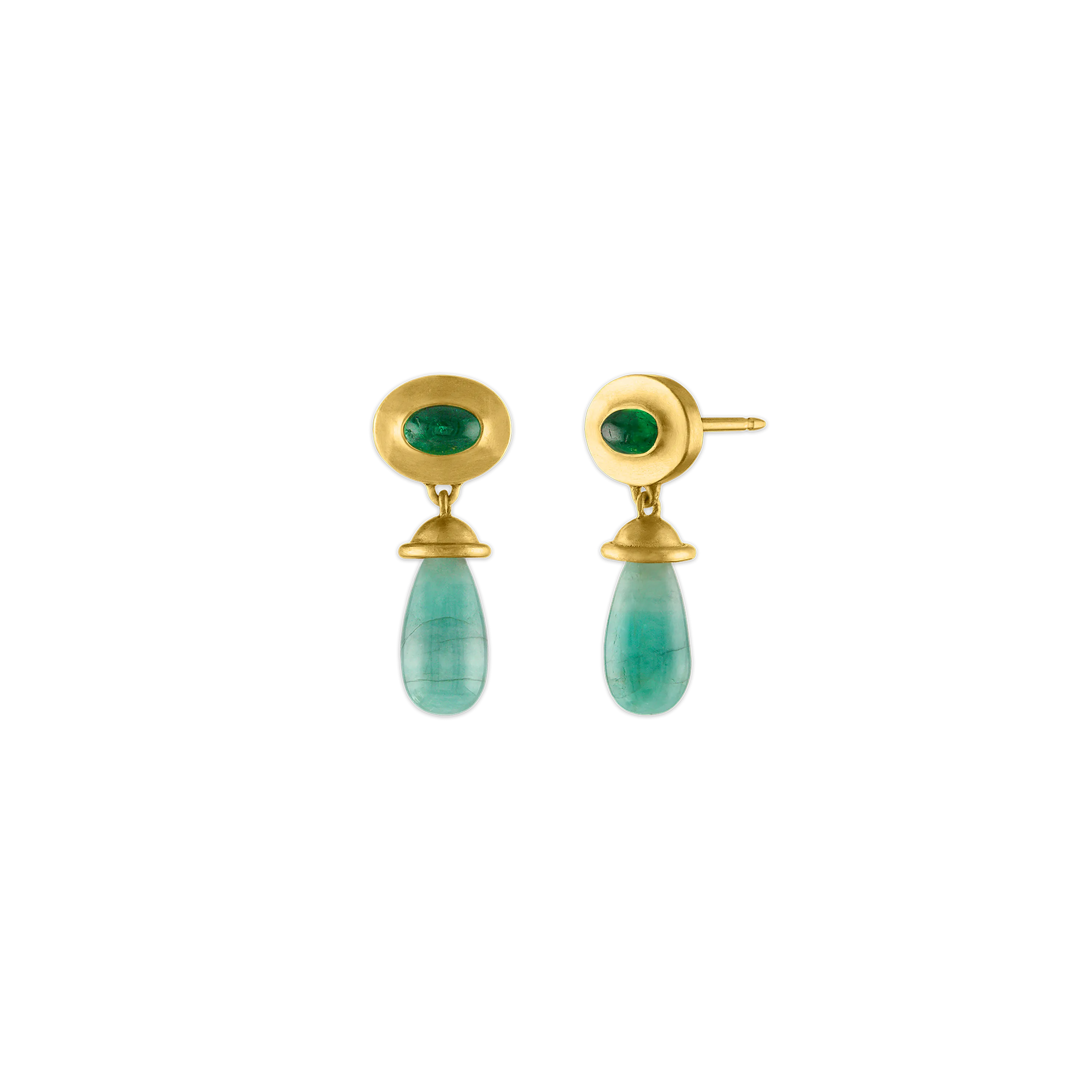 Emerald Alabastra Dangle Earrings