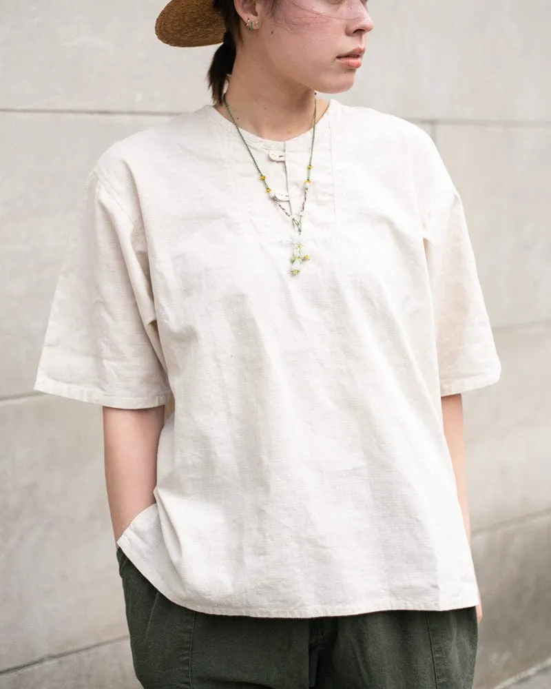 Ennichi Shirt, Nanakoori, White