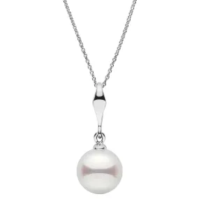 Essential Collection 8.5-9.0 mm White Freshadama Pearl Adjustable Chain Pendant