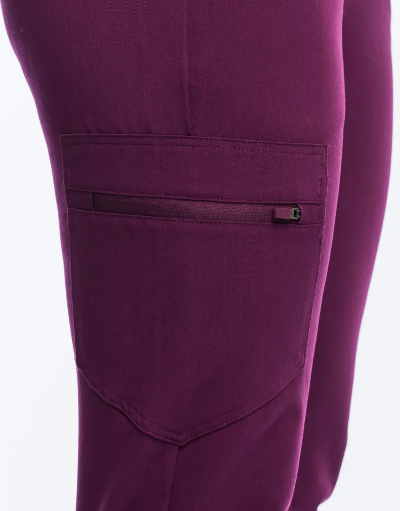 Essential Jogger Scrub Pants - Purple