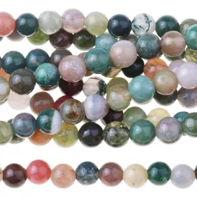 Fancy Jasper 4mm Round 8-Inch