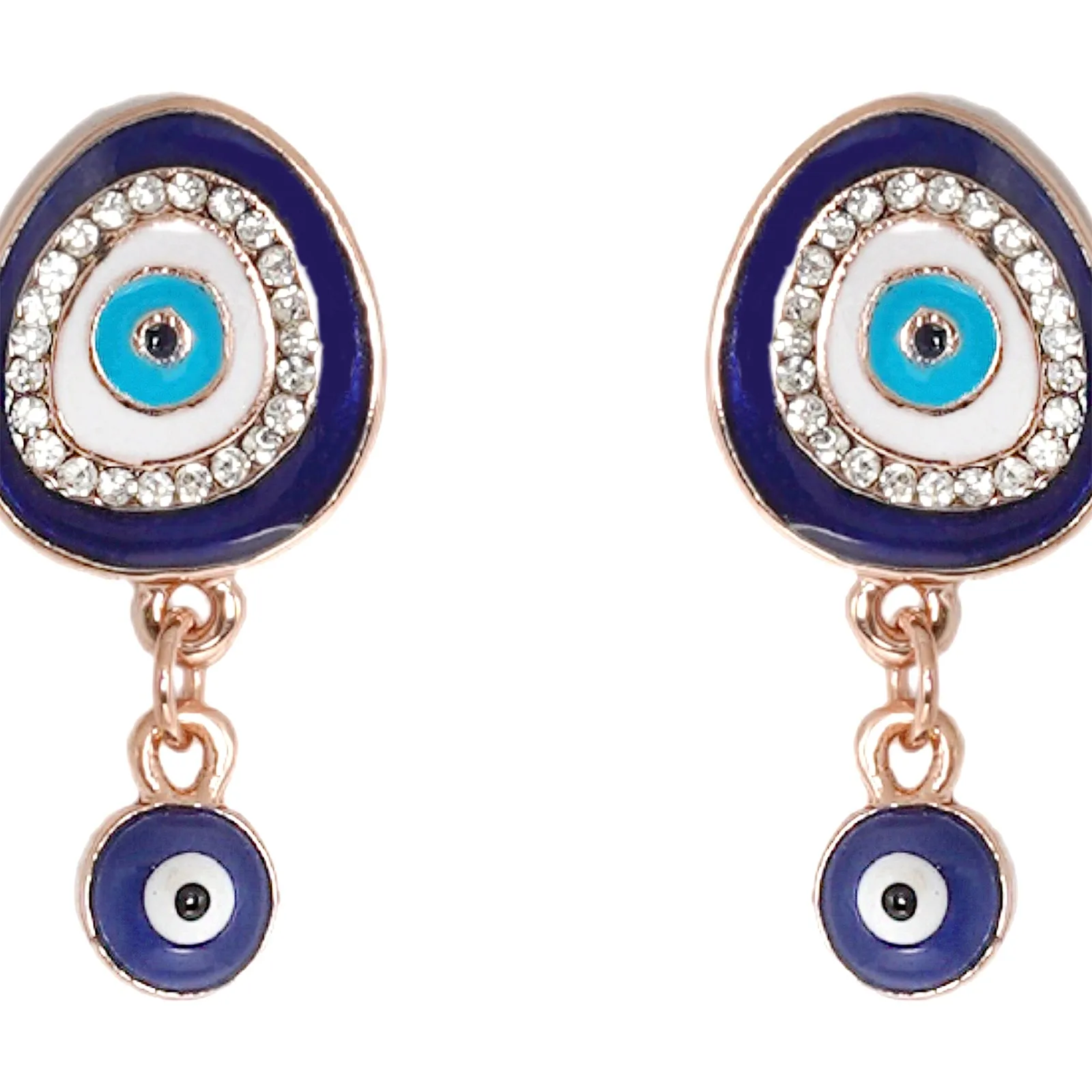 Felix Blue Evil Eye Earrings