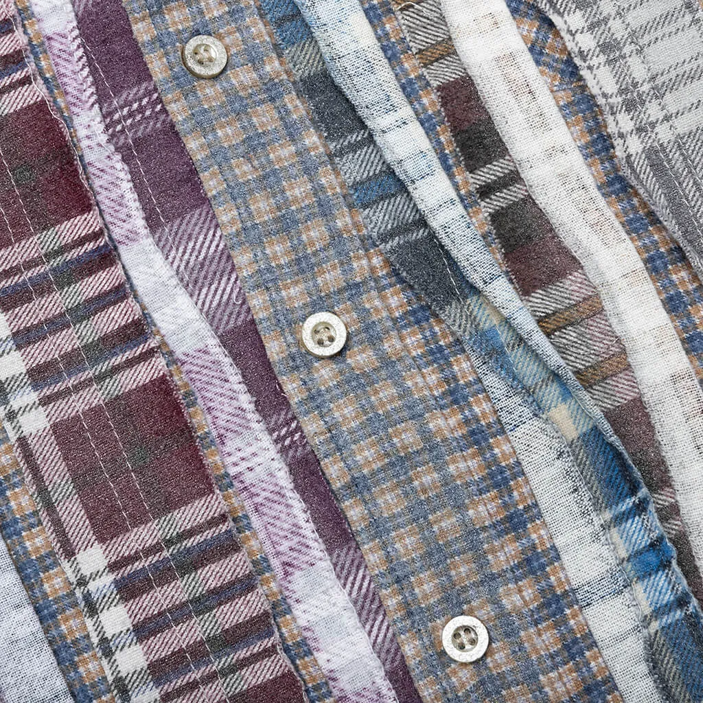 Flannel Shirt Ribbon Reflection Shirt - Assorted