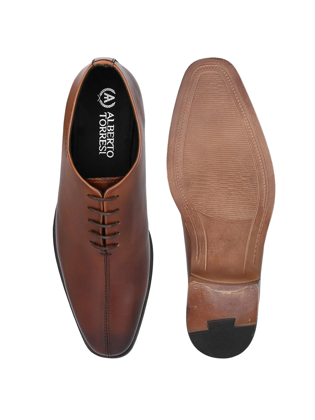 Genuine Leather Lightweight Branded Sole Toecap Formal shoes