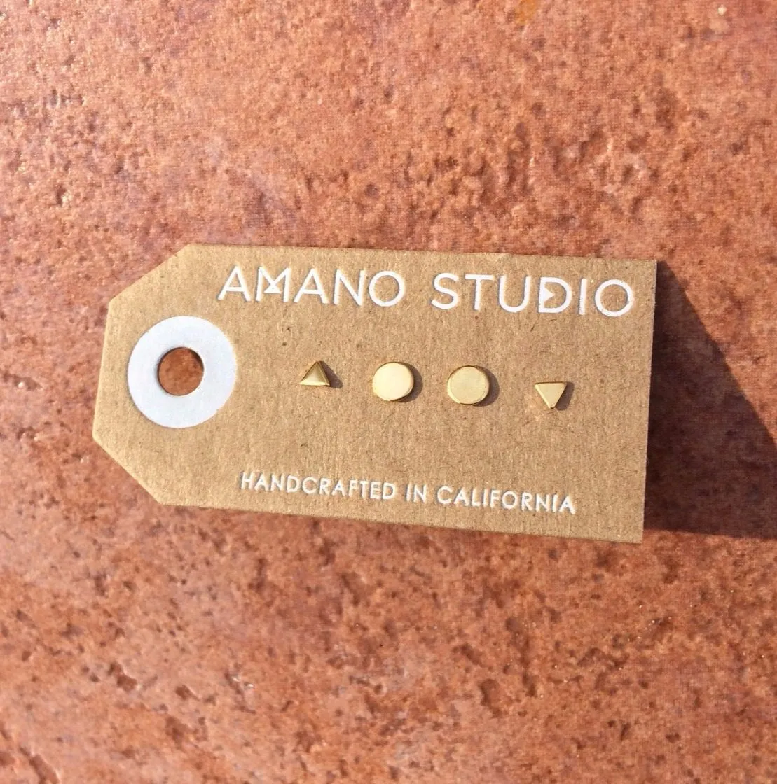 Geometric Stud Combination Set by Amano Studio