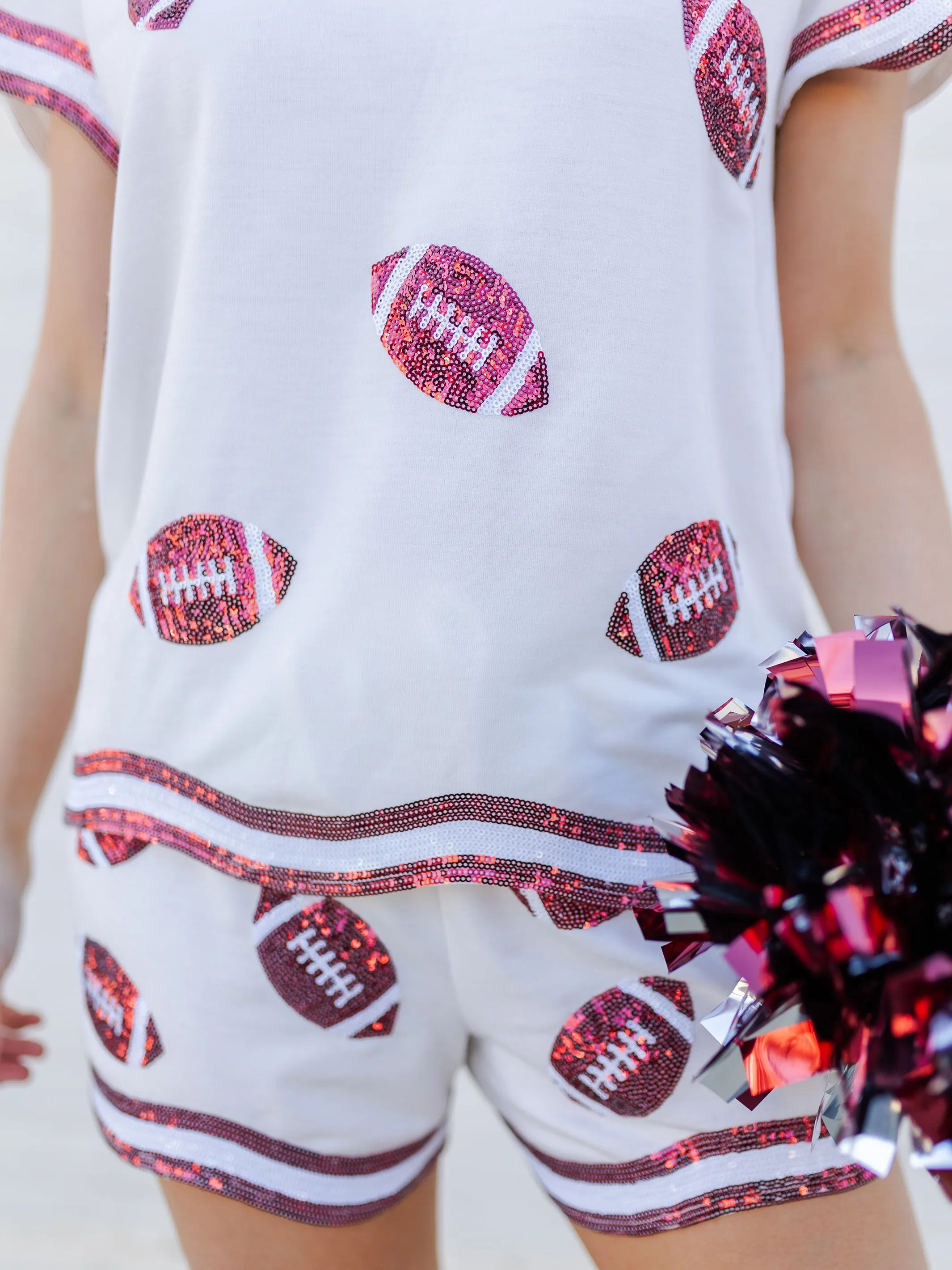 Ginny Shorts | Crimson    White