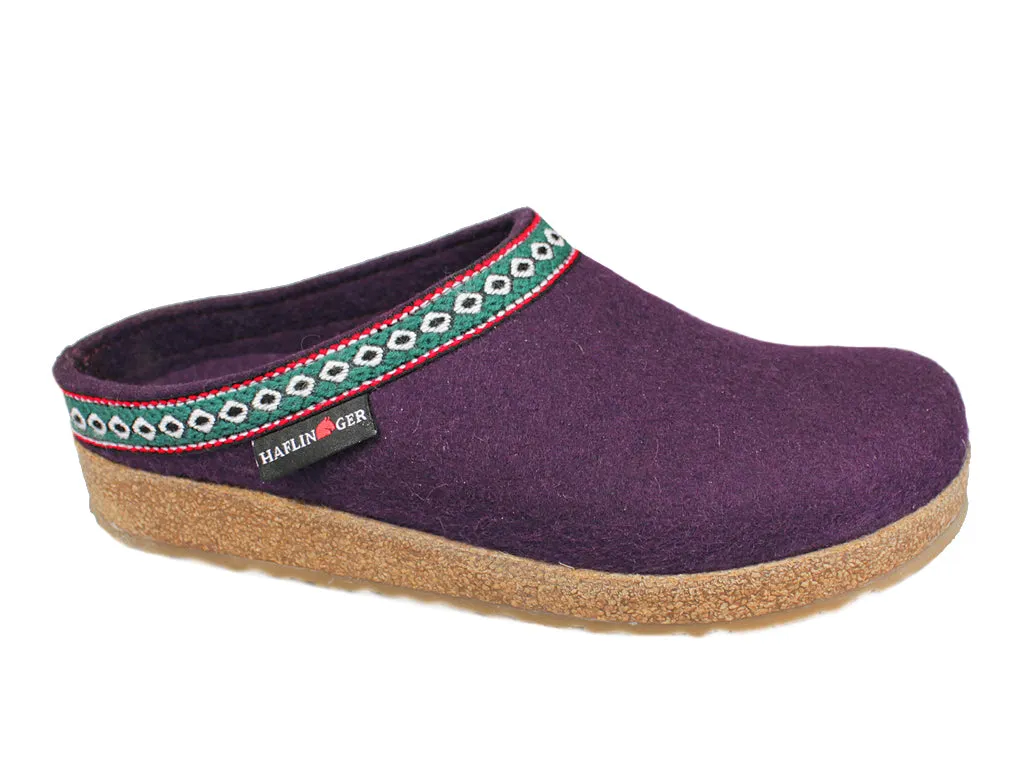 Haflinger Clogs Grizzly Franzl Purple