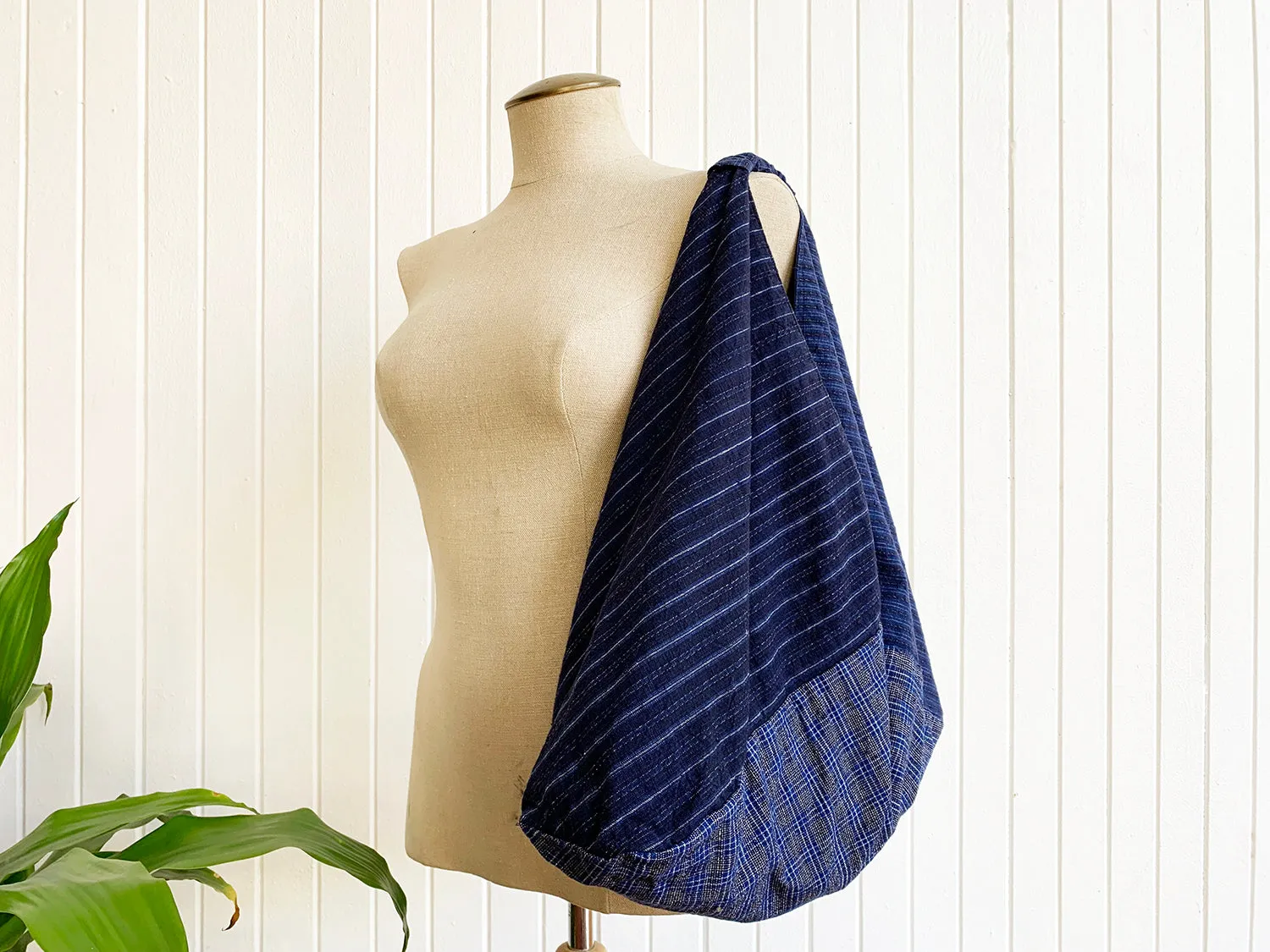 *Handmade* Origami bag | Market bag | Indigo Blue